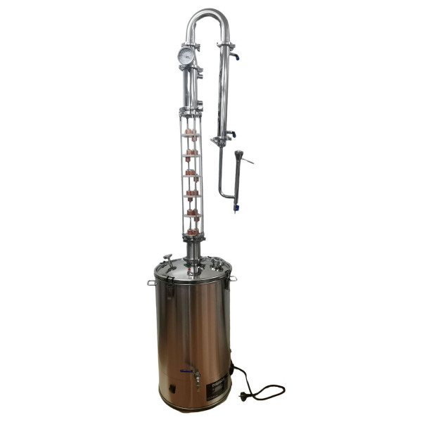 65L Crystal Clear 3" x 6 Plate Modular Pot/Reflux Still Free Power regulator