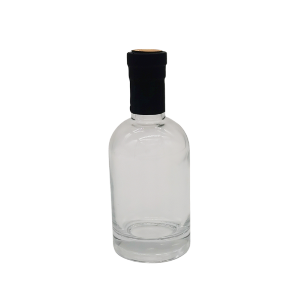 200Ml Flint OSLO Glass Spirits Bottle with Cork and shrinkage film
