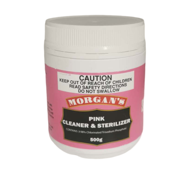 Morgan's Pink Stain Cleaner & Sterilizer 500g Jar