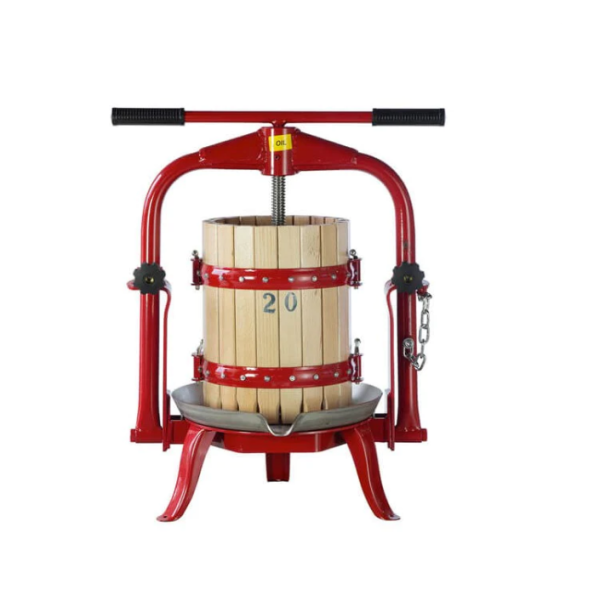 Italy Made 20L Wooden Bucket Fruit Press with T Handle
