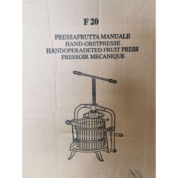 Italy Made 20L Wooden Bucket Fruit Press with T Handle