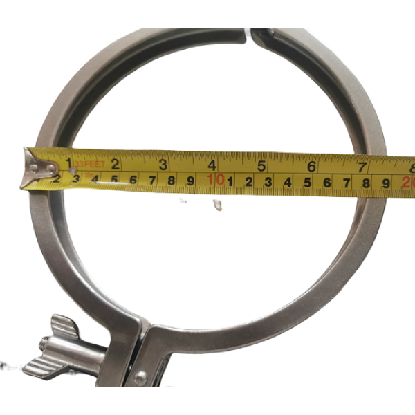 Heavy-duty 6" Tri Clover SS clamps