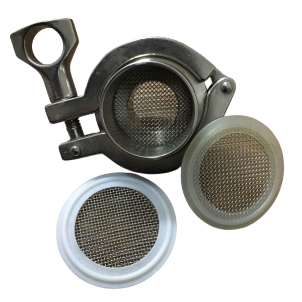 2 Inch Tri-Clover  Stainless Mesh Screen Silicone - 20 mesh