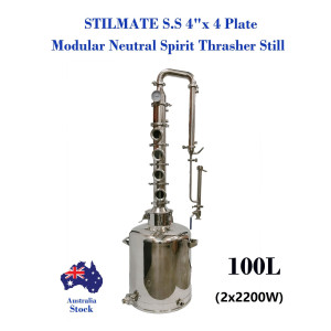 100L/240V/4400W 4 x 4" Plates Stainles steel Still Free power station