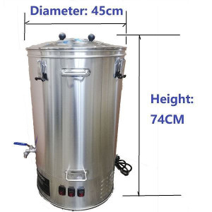65L/3400W Digital Turbo Boiler - With SS Lid