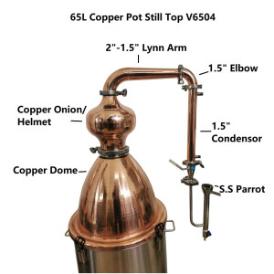 StillMate 65L Copper Pot Still Top - V6504