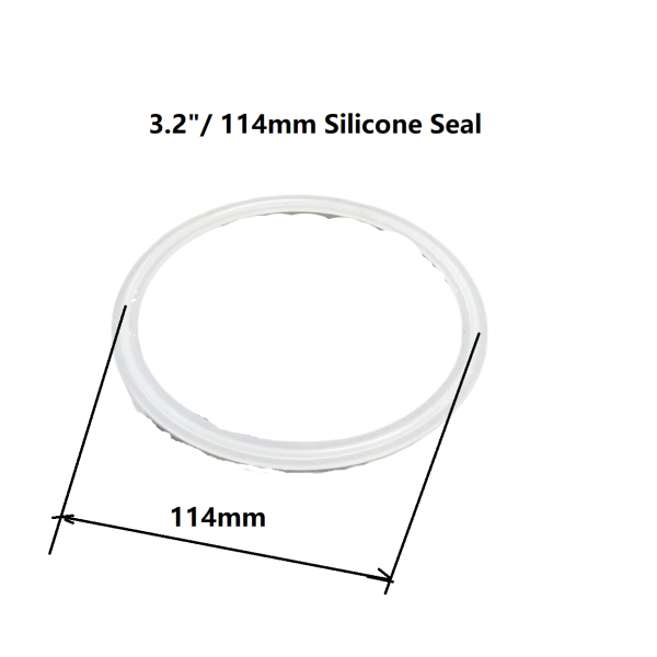 3.2"/114 mm Tri-Clover silicone Beaded Seal