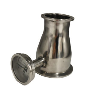 3"-2" SS Tri-clover Reducer  with thermometer