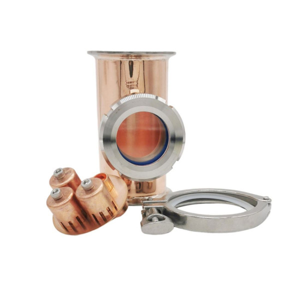 3 Inch Copper Tee Piece /bubble plate Set