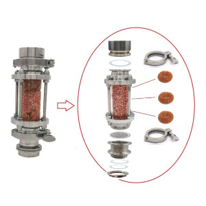 New Stainless steel 2“ Sight glass Extension Kit Kegland Alcoengine still