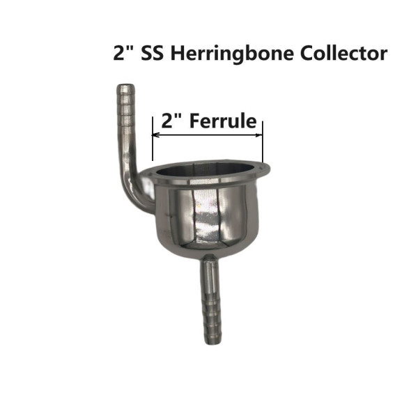 2" Tri-clover Fitting Stainless steel Herringbone/Spirits collector