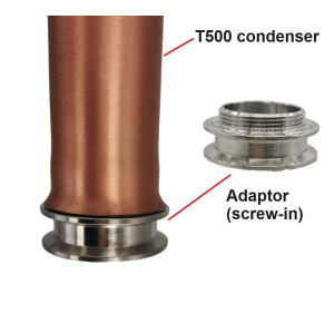 Up-graded 2“ Sight glass Extension Kit for Still Spirits T500 Condensor with bubble plate