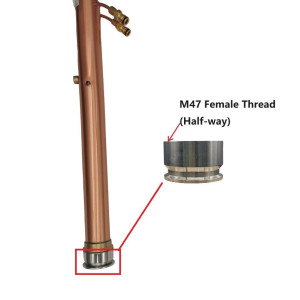 2 Inch Tri-Clover -M47 Female Adapter for Alcoengine Reflux/Pot Still condenser