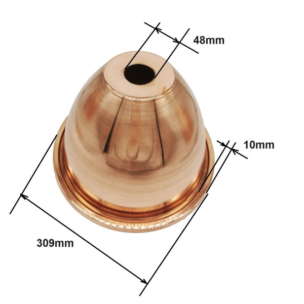 Stillmate Pure Copper Alembic Dome/Lid 30cm with 48 mm Hole