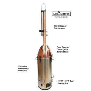 Still Spirits T500 Copper still - 35L Digiboil boiler  With copper dome