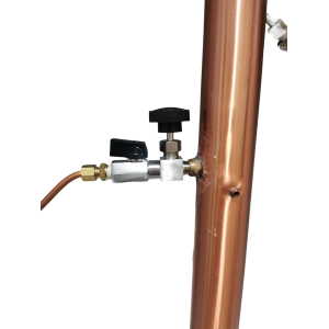 Stainless Steel Add-on Needle Valve for Alcoengine/Pure Distilling Reflux condenser