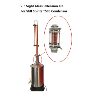 New Up-graded 2“ Sight glass Extension Kit for Still Spirits T500 Condenser