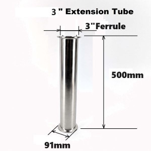 3 Inch Triclover Stainless steel Column Pipe - 500mm