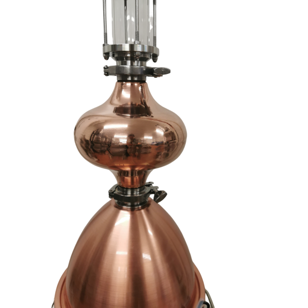 35L Alembic Copper Pot  still With Onion V3510 - No sight glass