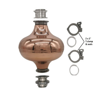 35L Alembic Copper Pot  still With Onion V3510 - With sight glass