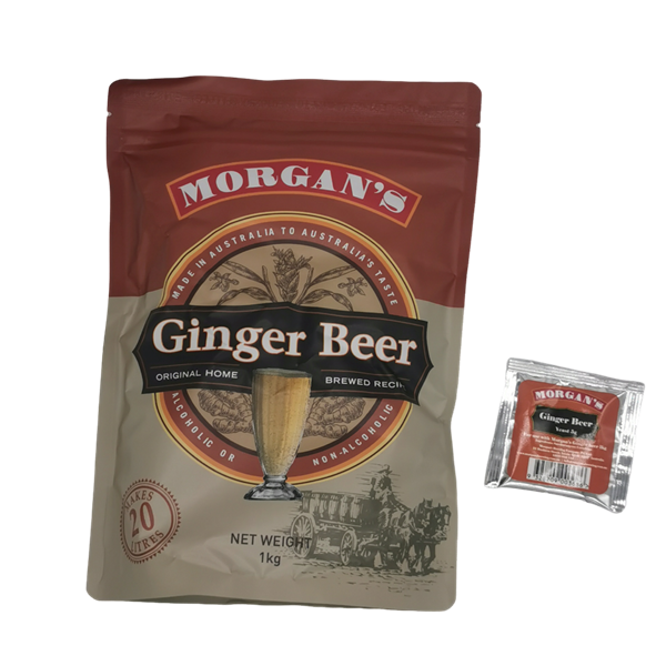 Morgans Ginger Beer Pouch 1kg (Make 18L)