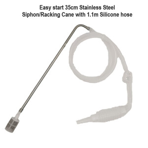 Easy start Stainless steel racking cane/siphon 35cm