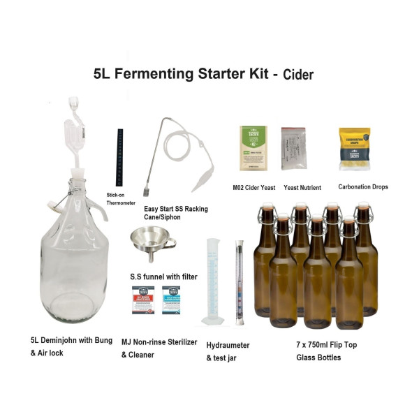 5L Brewing Fermenting Starter Kit - Cider