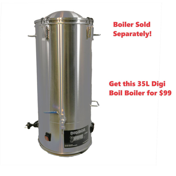 New Still Spirits Creat+T500 Pro Copper Condenser Distillery Kit -35L Digiboil Boiler