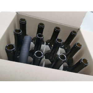 12 x 750Ml Cork Neck Wine Bottles Kit with Cork and shrink sleeves