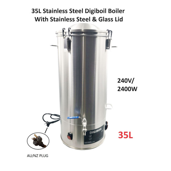 35L Digital Turbo Boiler with Stainless steel & Glass Lid