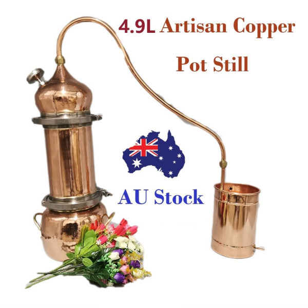 HandCraft 4.9 L Artisan Style  Copper Pot Still