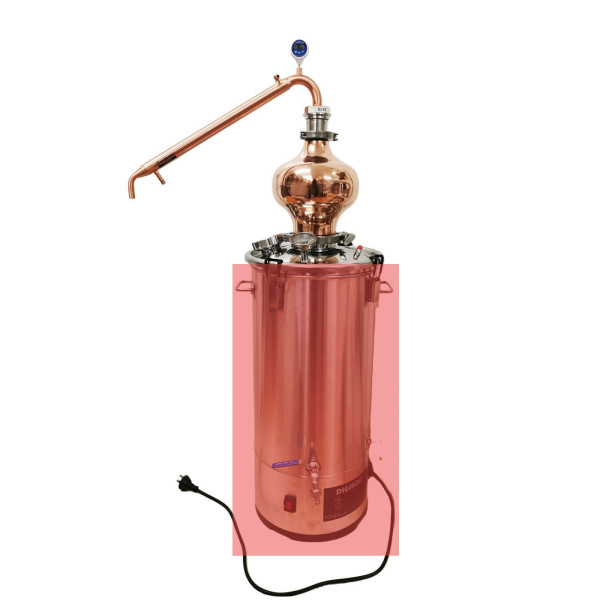 Alembic Distillation Lid/ Copper Onion & Condensor Kit (No Boiler)