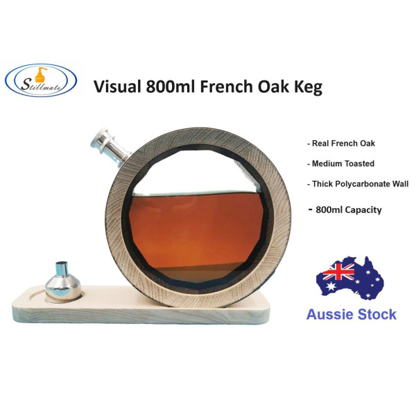 Visible 800ml French Oak keg