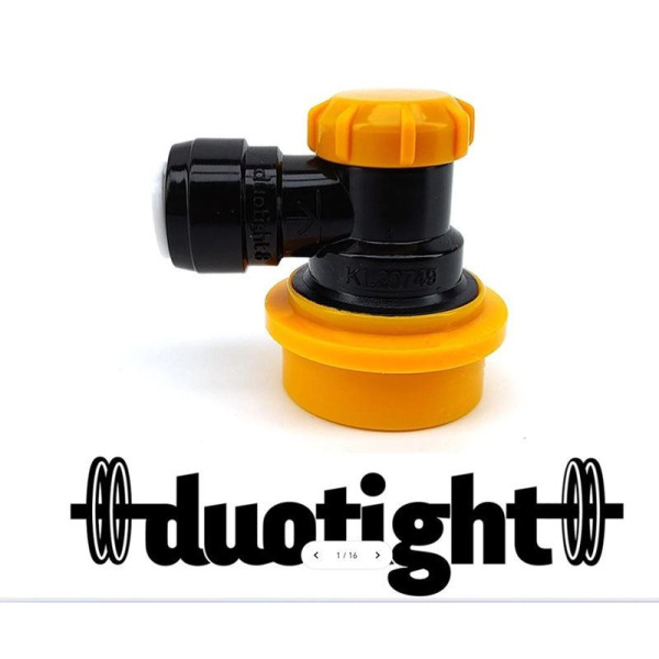 Ball lock Keg Disconnector - Beer-Duotight 8mm ID hose