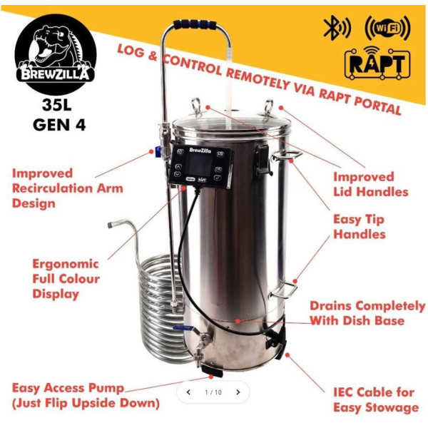 New 35L Brewzilla G4 All-In-One brewery With RAPT Control
