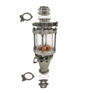 New Stainless steel 3“ Sight glass Extension Kit for Still Spirits T500 Condenser