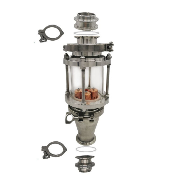 New Stainless steel 3“ Sight glass Extension Kit for Still Spirits T500 Condenser