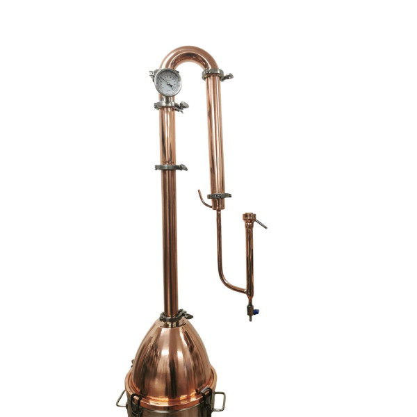 Stillmate 35L 2" x 4 Plates Crystal Clear Copper dome Condensor & Boiler Kit V3514 Full Kit