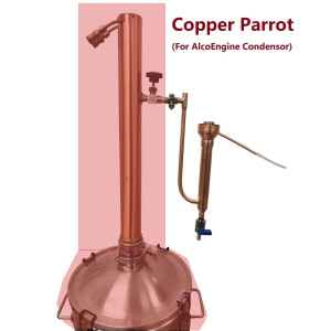 Add-On Copper Parrot for Pure Distilling/AlcoEngine reflux condensor
