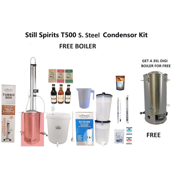 Still Spirits T500 Stainless steel Condensor Kit FREE 35L Digiboil