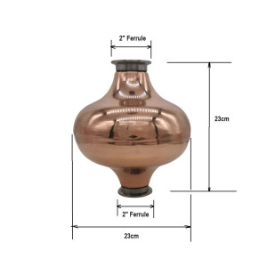Small 2“-2" Fitting Copper Onion Head/Helmet