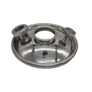 Heavy duty Stainless Steel Lid for 35L Digi boiler with 4" fitting and sight glass