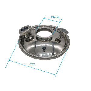 Heavy duty Stainless Steel Lid for 35L Digi boiler with 4" fitting and sight glass