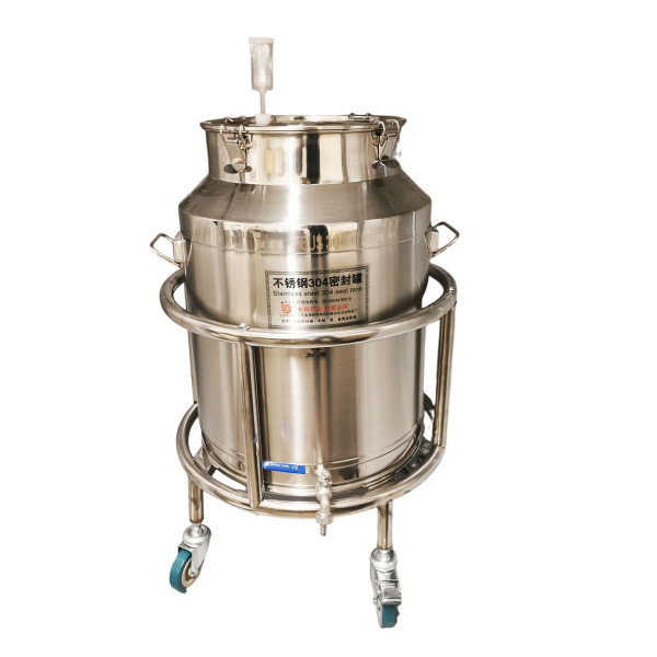 64L Full stainless steel Fermenter/Storage Tank with SS Dolly