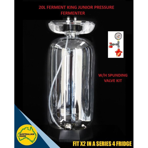20L Fermenter King Junior Unitank Pressure Fermenter with BlowTie Spunding Valve