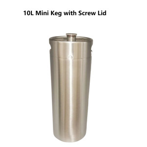 10L MINI Stainless Steel KEG WITH Screw Lid