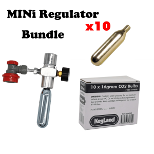 Mini Regulator with 10 x 16g CO2 Bulb Kit