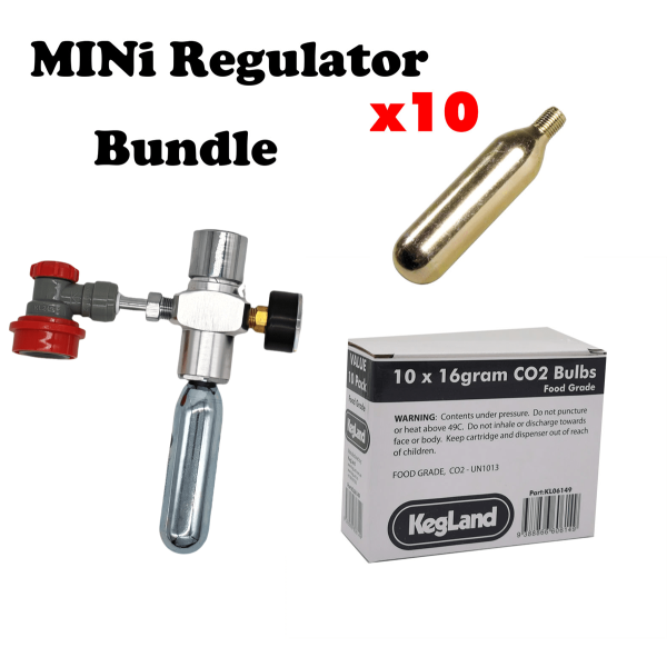 Mini Regulator with 10 x 16g CO2 Bulb Kit