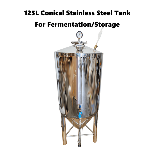 125L Full stainless steel Conical Fermenter/Storage Tank