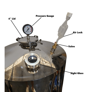 125L Full stainless steel Conical Fermenter/Storage Tank